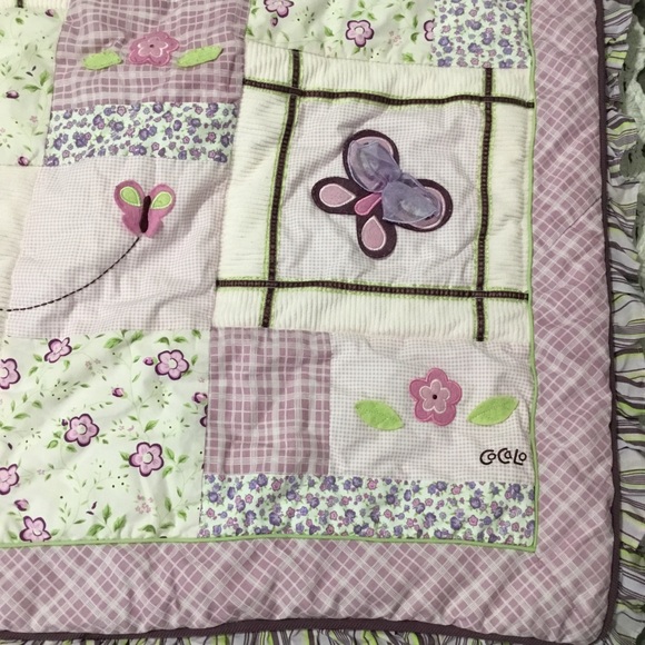 CoCaLo Baby Butterfly Blanket Aprox. 42X36 - Picture 2 of 10